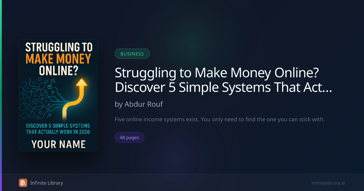Struggling to Make Money Online? Discover 5 Simple Systems That ...