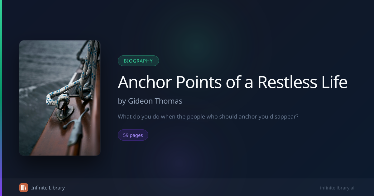 Anchor Points of a Restless Life | Infinite Library